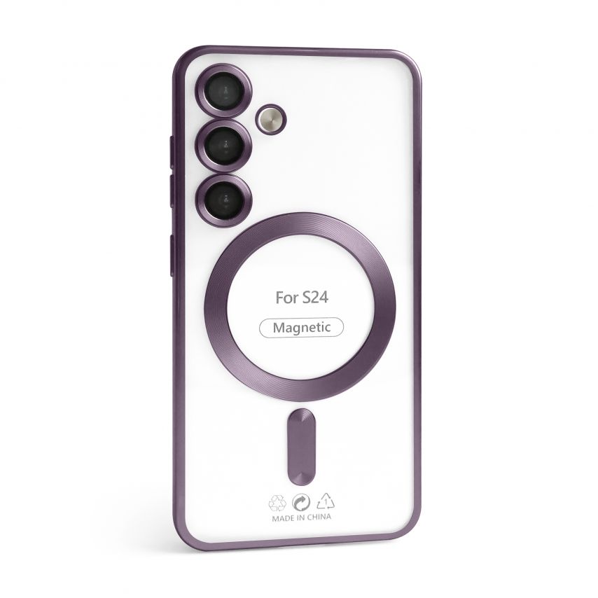 Чохол із функцією MagSafe для Samsung Galaxy S24/S921 (2024), S25/S931 (2025) violet (02) матовий