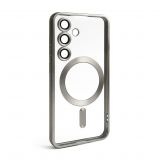 Чехол с функцией MagSafe для Samsung Galaxy S24/S921 (2024), S25/S931 (2025) grey (12) матовый
