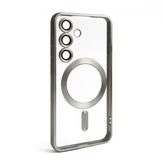 Чехол с функцией MagSafe для Samsung Galaxy S24/S921 (2024), S25/S931 (2025) grey (12) матовый