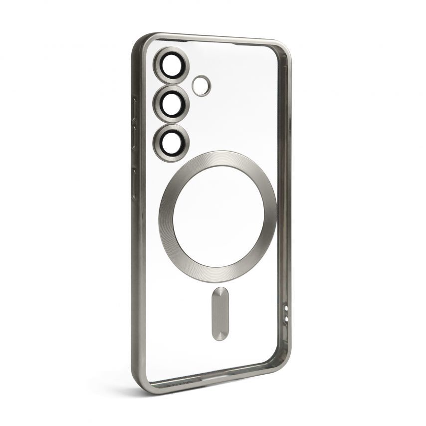 Чехол с функцией MagSafe для Samsung Galaxy S24/S921 (2024), S25/S931 (2025) grey (12) матовый
