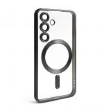 Чехол с функцией MagSafe для Samsung Galaxy S24/S921 (2024), S25/S931 (2025) black (09) матовый