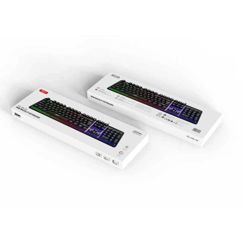 Клавиатура игровая XO KB-04 black
