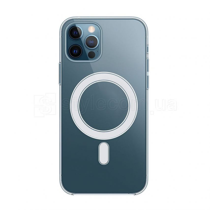 Чехол Original с функцией MagSafe для Apple iPhone 11 Pro Max прозрачный с индикатором установки