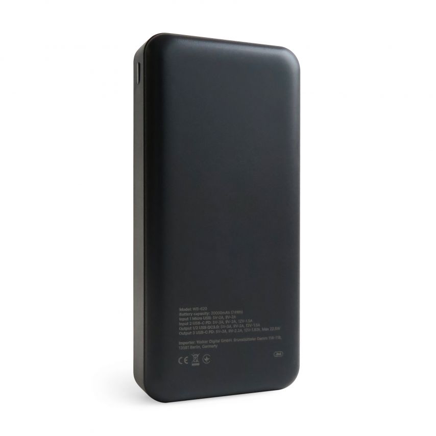 Power Bank WALKER WB-620 20000mAh black