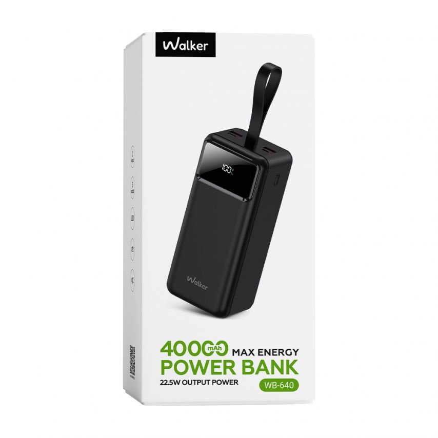 Power Bank WALKER WB-640 40000mAh black