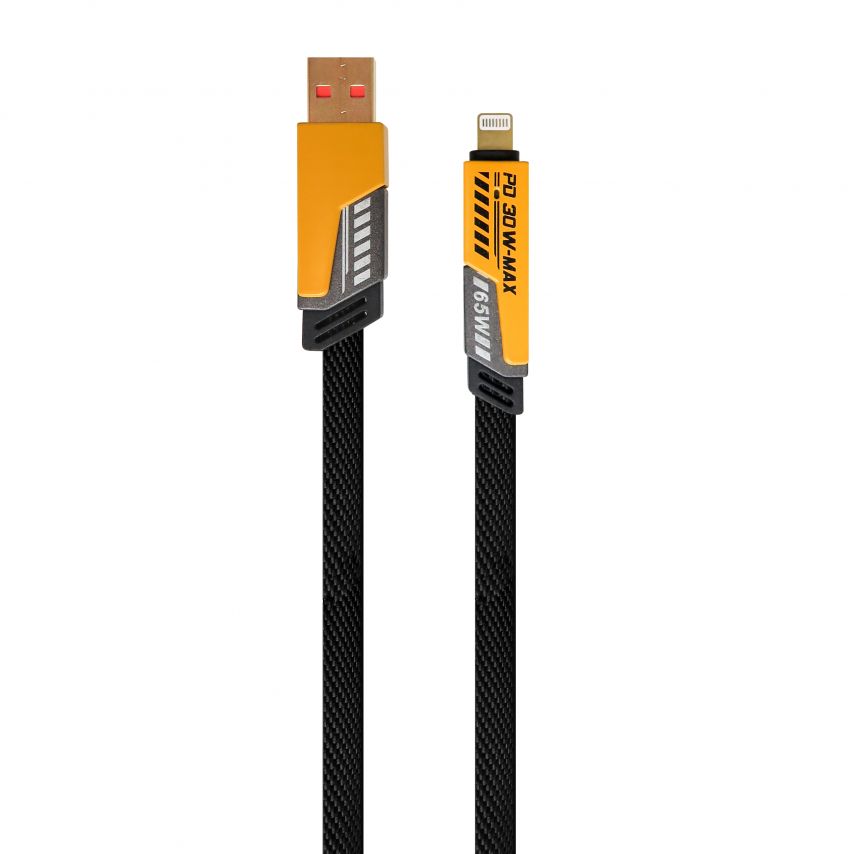 Кабель USB 4в1 WALKER C990 65W трансформер black/yellow