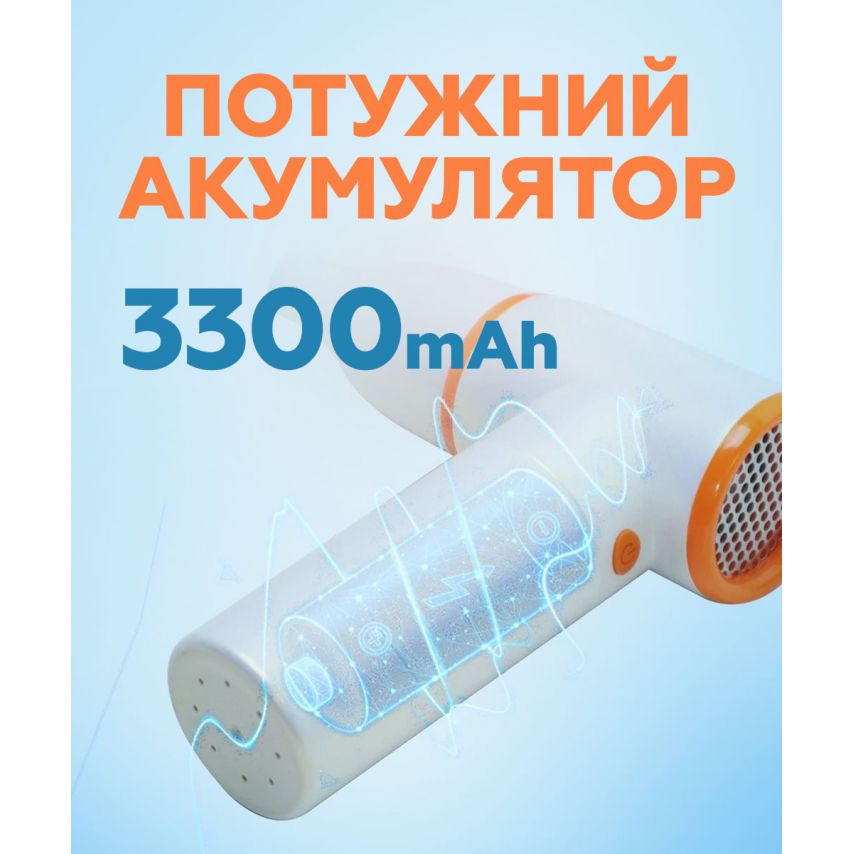 Турбовентилятор AP-01 універсальний 3300mAh white/pearl