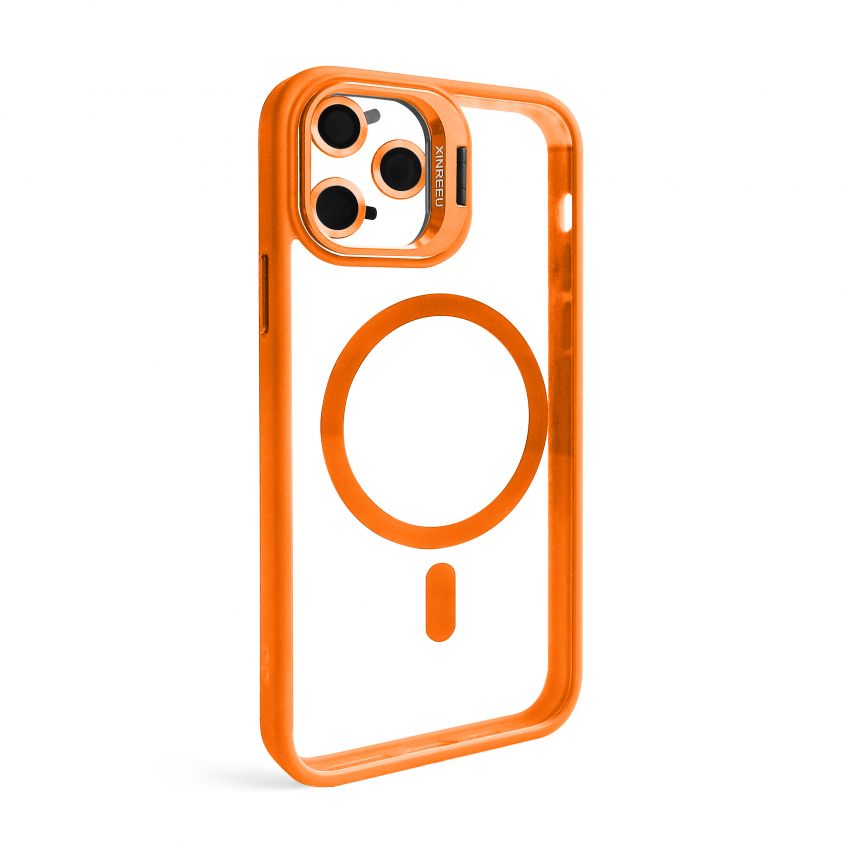 Чехол с функцией MagSafe для Apple iPhone 11 Pro с подставкой и защитой для камер orange (7)
