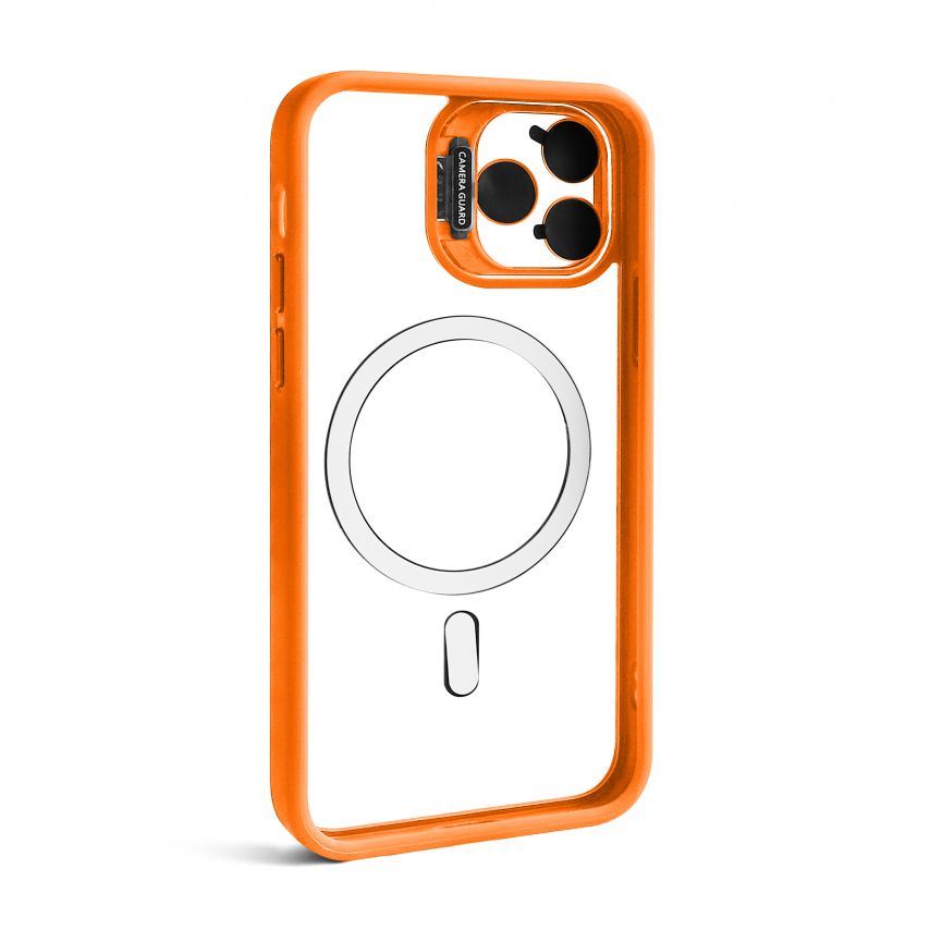 Чехол с функцией MagSafe для Apple iPhone 11 Pro с подставкой и защитой для камер orange (7)