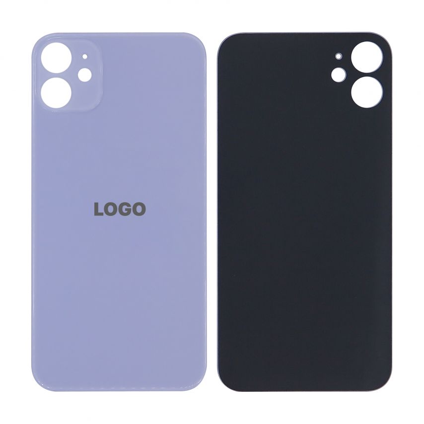 Задняя крышка для Apple iPhone 11 (большой вырез под камеру) purple Original Quality