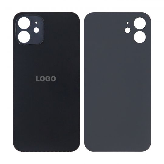 Задня кришка для Apple iPhone 12 (великий виріз під камеру) black Original Quality