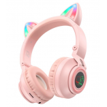Навушники Bluetooth Borofone BO18 Cat Ear pink - купити за 752.40 грн у Києві, Україні