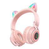 Навушники Bluetooth Borofone BO18 Cat Ear pink - купити за 748.80 грн у Києві, Україні