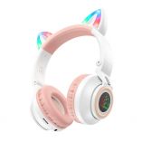 Навушники Bluetooth Borofone BO18 Cat Ear white - купити за 748.80 грн у Києві, Україні