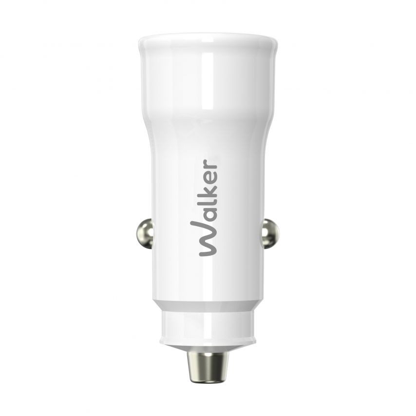 Автомобильное зарядное устройство (адаптер) 2в1 WALKER WCR-63 PD_30W + Data Cable Type-C to Type-C 60W white