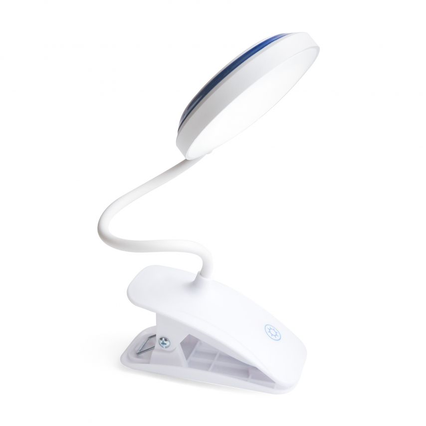 Настільна LED лампа T07 400mAh 6000K white/blue