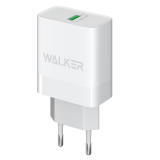 Сетевое зарядное устройство (адаптер) WALKER WH-35 1USB / QC3.0 / 3A / 18W white