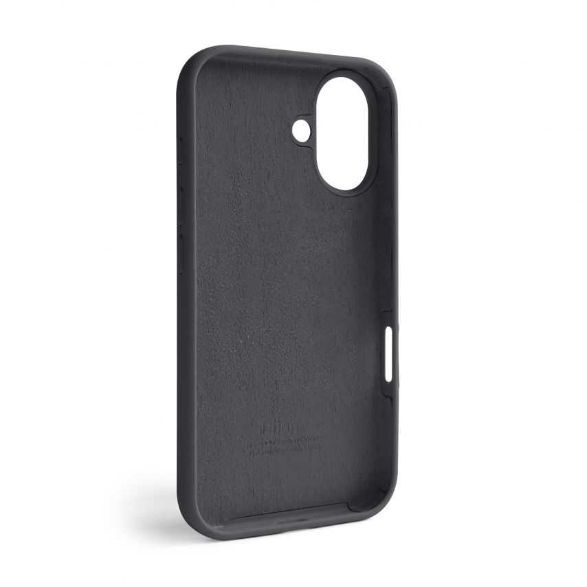 Чохол Full Silicone Case для Apple iPhone 16 dark grey (15)