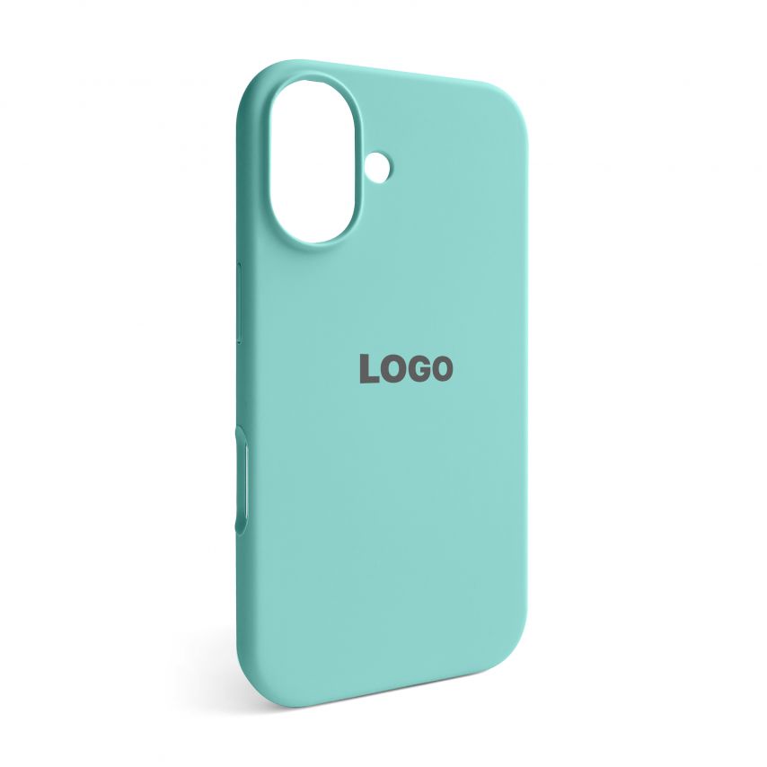 Чехол Full Silicone Case для Apple iPhone 16 ice blue (21)