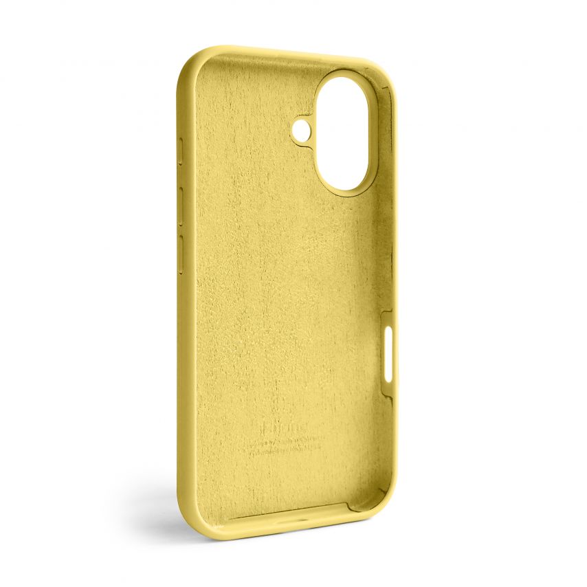 Чехол Full Silicone Case для Apple iPhone 16 yellow (04)