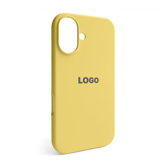 Чехол Full Silicone Case для Apple iPhone 16 yellow (04)