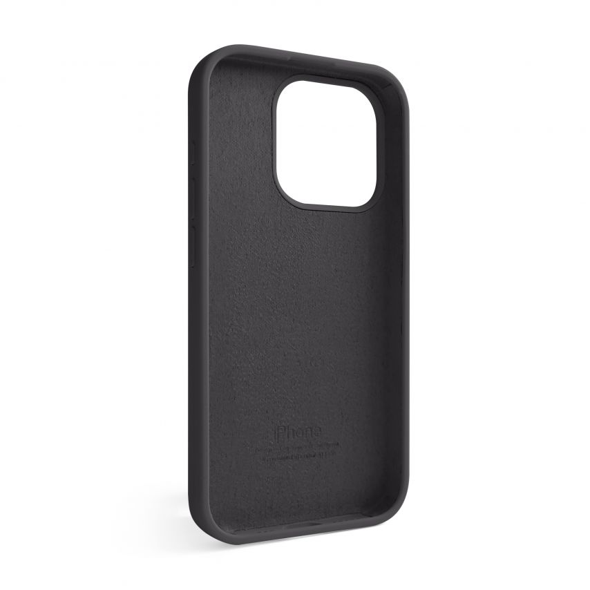 Чехол Full Silicone Case для Apple iPhone 16 Pro dark grey (15)