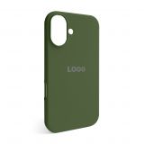 Чехол Full Silicone Case для Apple iPhone 16 army green (45)