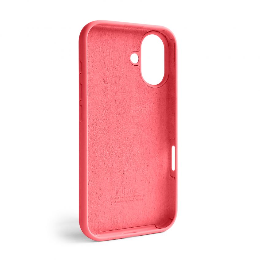 Чехол Full Silicone Case для Apple iPhone 16 watermelon pink (52)