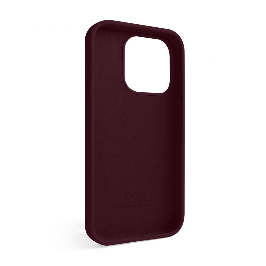 Чохол Full Silicone Case для Apple iPhone 16 Pro maroon (42)