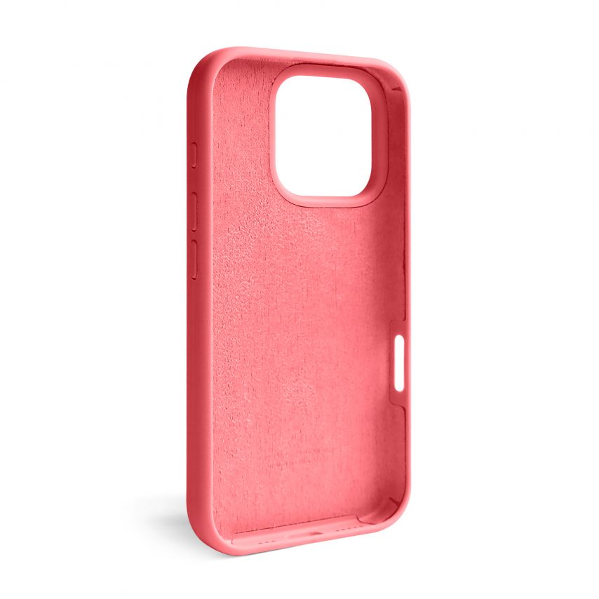 Чехол Full Silicone Case для Apple iPhone 16 Pro watermelon pink (52)