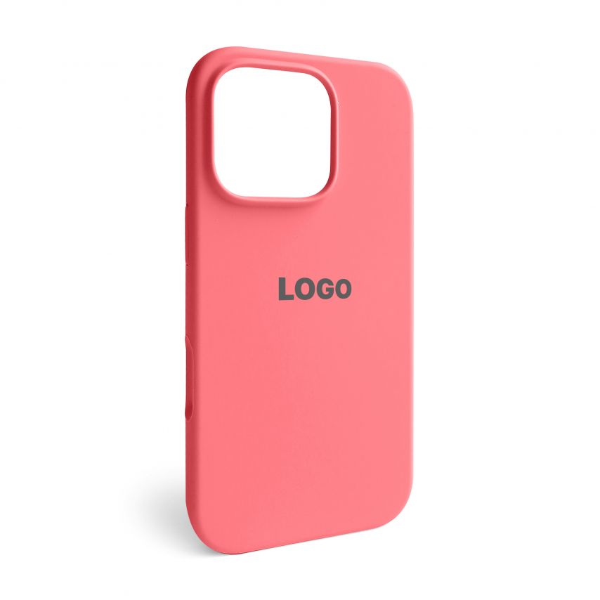 Чехол Full Silicone Case для Apple iPhone 16 Pro watermelon pink (52)