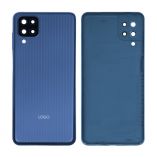 Задняя крышка для Samsung Galaxy M12 4G/M127 (2021) со стеклом камеры blue Original Quality - купить за 166.40 грн в Киеве, Украине