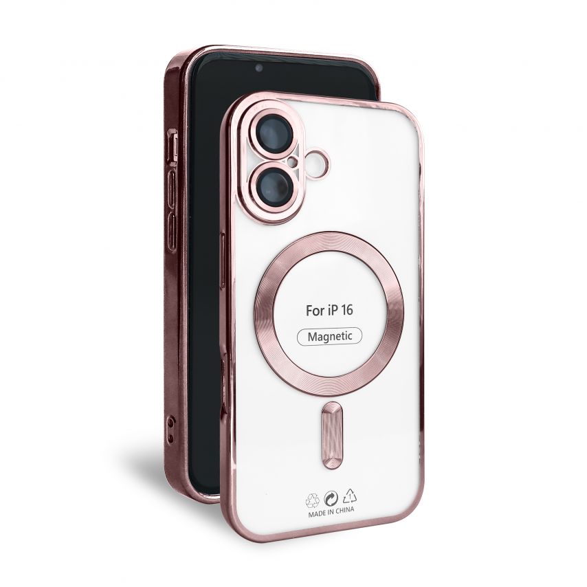 Чохол з функцією MagSafe для Apple iPhone 16 rose gold (06)