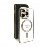 Чехол с функцией MagSafe для Apple iPhone 16 Pro gold (03) матовый