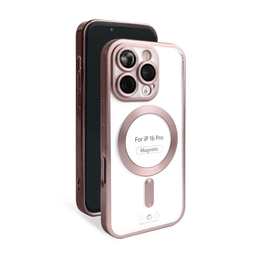 Чохол із функцією MagSafe для Apple iPhone 16 Pro pink (06) матовий