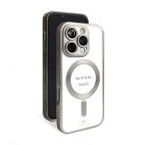 Чехол с функцией MagSafe для Apple iPhone 16 Pro grey (12) матовый