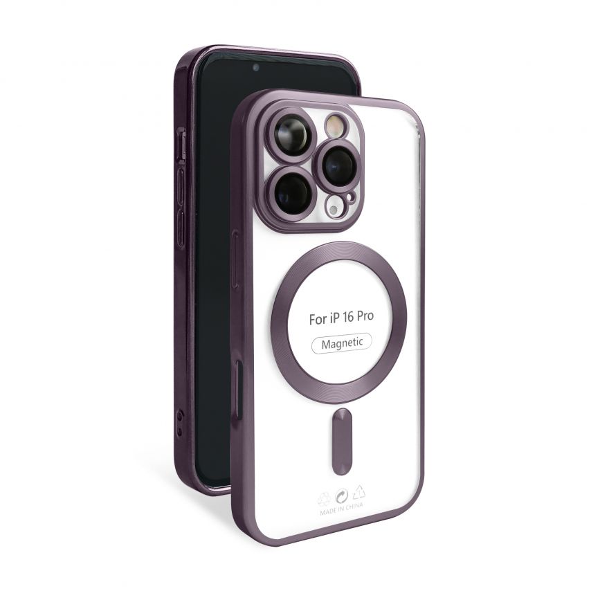 Чохол із функцією MagSafe для Apple iPhone 16 Pro violet (02) матовий