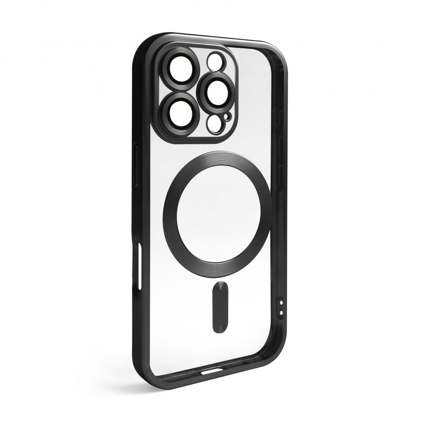 Чехол с функцией MagSafe для Apple iPhone 16 Pro Max black (09) матовый
