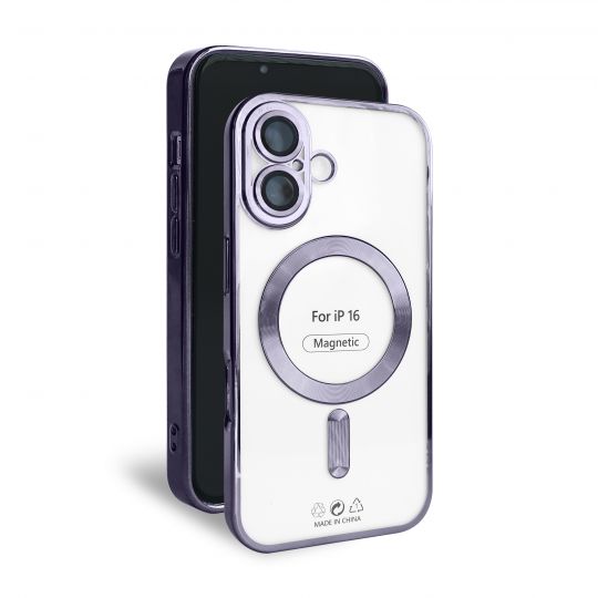 Чехол с функцией MagSafe для Apple iPhone 16 violet (02) - купить за 224.50 грн в Киеве, Украине