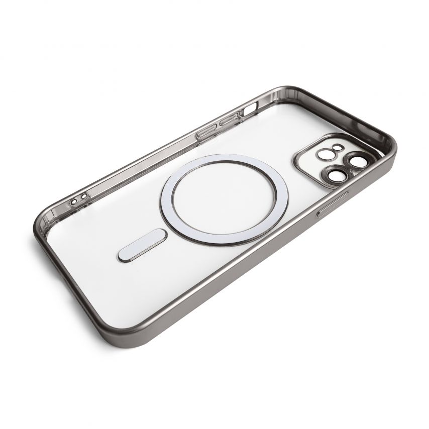Чехол с функцией MagSafe для Apple iPhone 12 grey (12) матовый