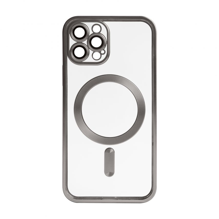 Чехол с функцией MagSafe для Apple iPhone 12 Pro Max grey (12) матовый