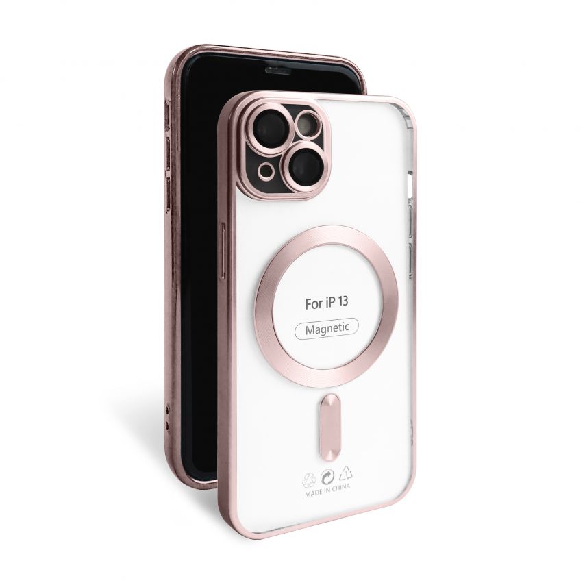 Чехол с функцией MagSafe для Apple iPhone 13 pink (06) матовый