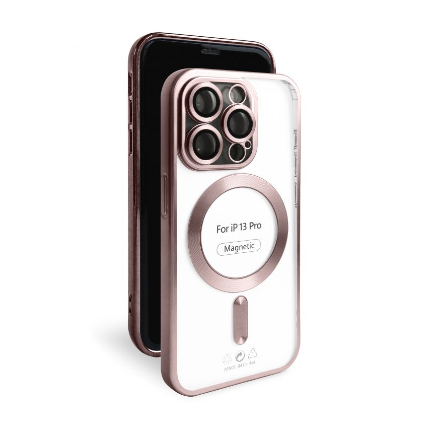 Чехол с функцией MagSafe для Apple iPhone 13 Pro pink (06) матовый