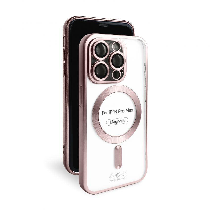 Чехол с функцией MagSafe для Apple iPhone 13 Pro Max pink (06) матовый