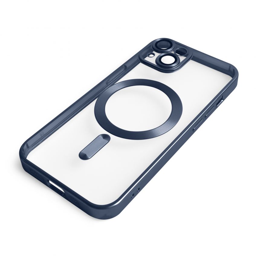 Чохол із функцією MagSafe для Apple iPhone 14 dark blue (07) матовий