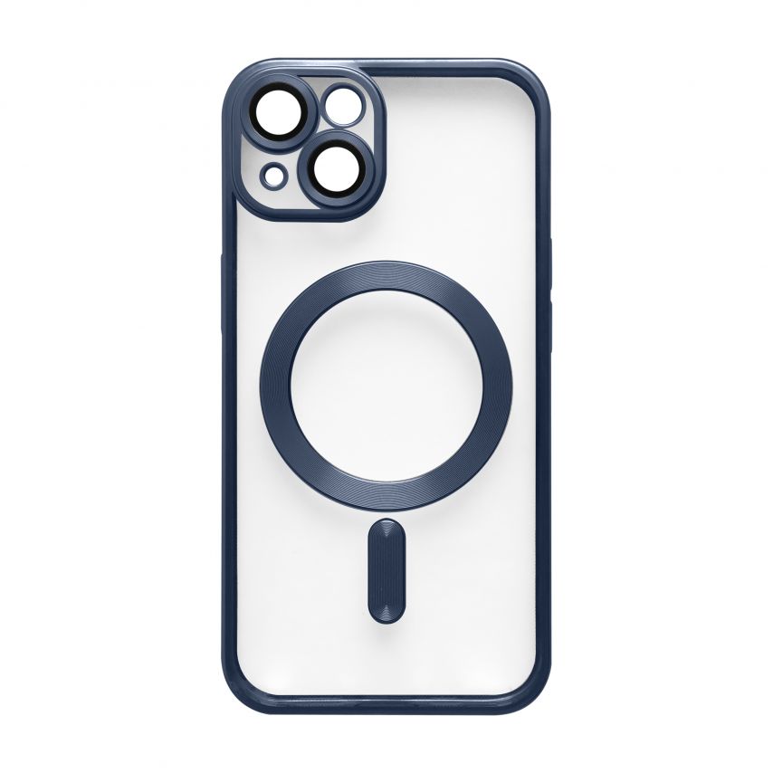 Чохол із функцією MagSafe для Apple iPhone 14 dark blue (07) матовий