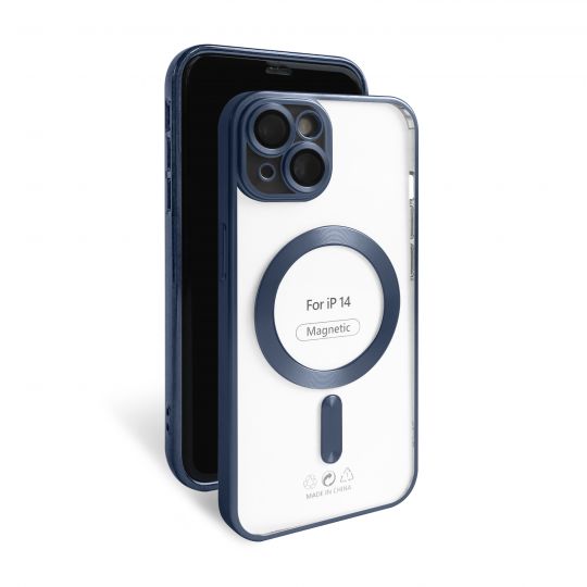 Чохол із функцією MagSafe для Apple iPhone 14 dark blue (07) матовий