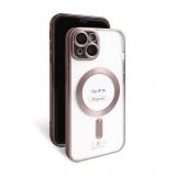 Чехол с функцией MagSafe для Apple iPhone 14 pink (06) матовый