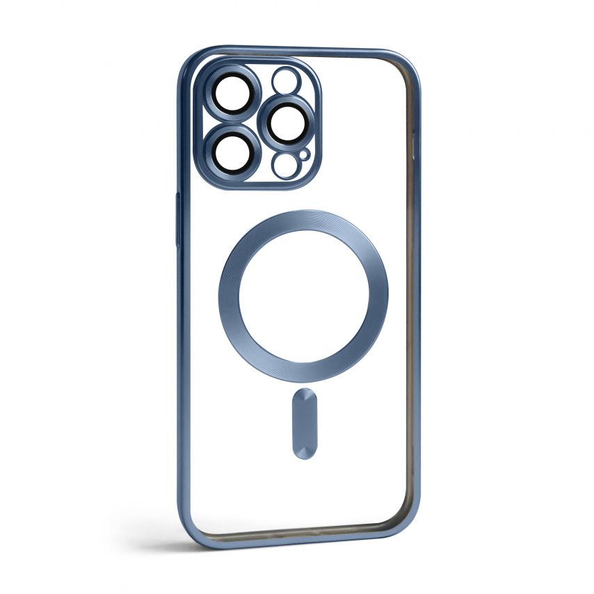 Чехол с функцией MagSafe для Apple iPhone 14 Pro Max dark blue (07) матовый