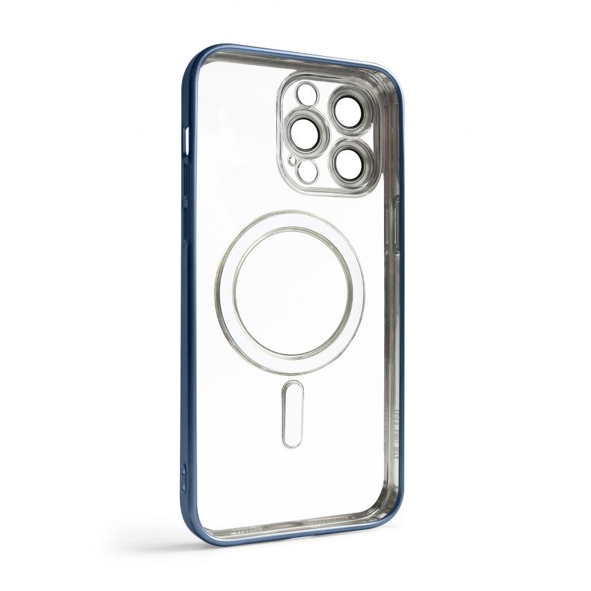 Чехол с функцией MagSafe для Apple iPhone 14 Pro Max dark blue (07) матовый